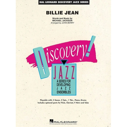 Billie Jean Jazz Ensemble Arrangement JE1.5 SC/PTS by Hal Leonard