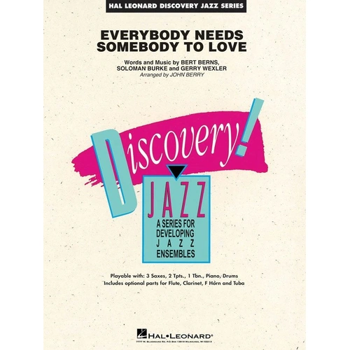 Everybody Needs Somebody to Love JE1.5 SC/PTS - Jazz Ensemble Score