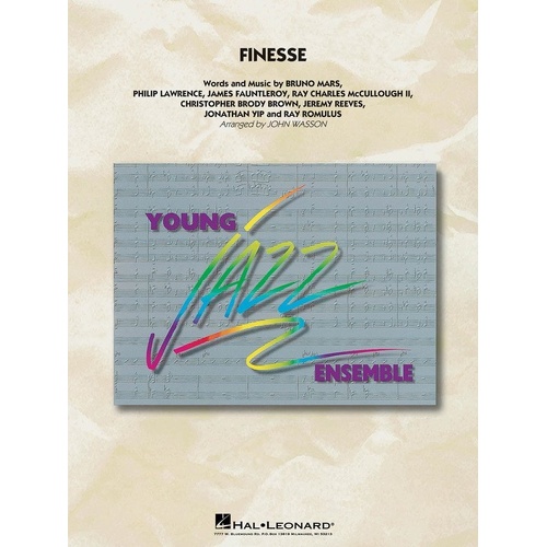 Finesse JE3 SC/PTS Jazz Ensemble Arrangement by Hal Leonard