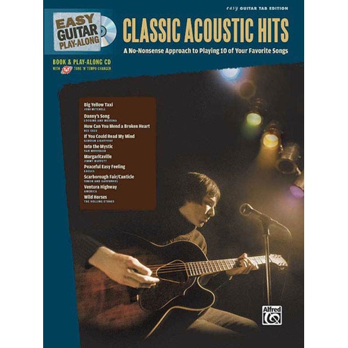Easy Guitar Play Along Classic Acoustic Hits Book/ (Softcover Book/CD)