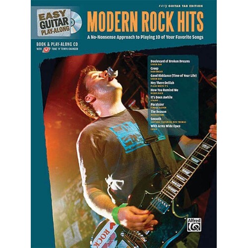 Easy Guitar Play Along Modern Rock Hits Book/CD (Softcover Book)