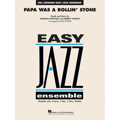 Papa Was a Rollin' Stone Jazz Ensemble Score and Parts