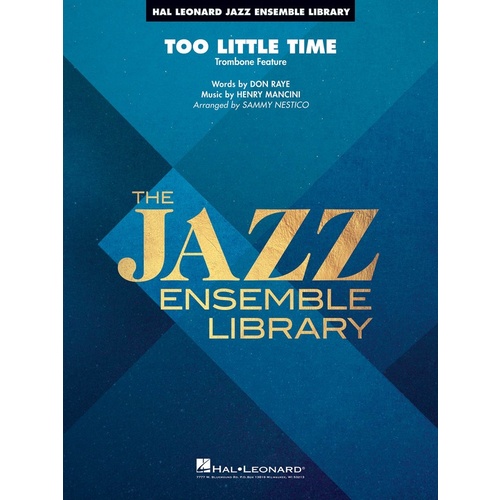 Too Little Time Solo Trombone Feature Je4 Score/Parts