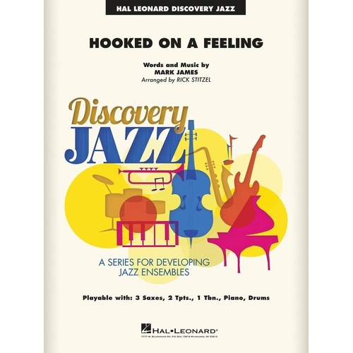 Hooked on a Feeling JE1.5 SC/PTS Jazz Ensemble Sheet Music