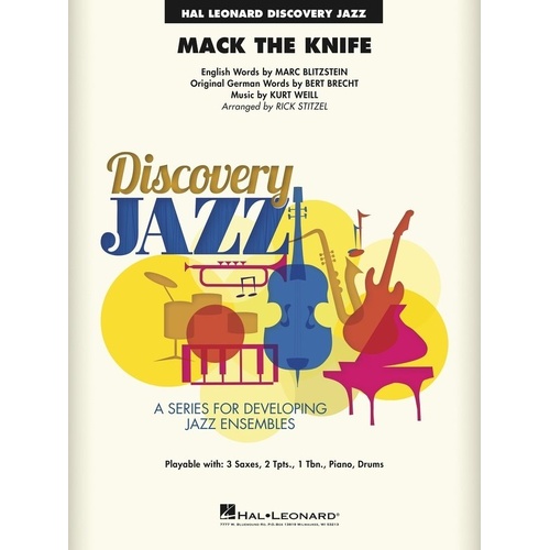 Mack the Knife JE1.5 SC/PTS Jazz Ensemble Arrangement by Hal Leonard