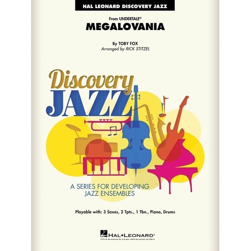 Megalovania for Jazz Ensemble JE1.5 SC/PTS - Hal Leonard Discovery Jazz Series