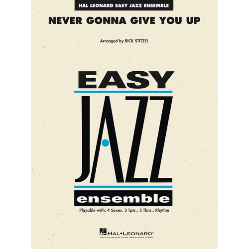 Never Gonna Give You Up for Jazz Ensemble JE2 SC/PTS