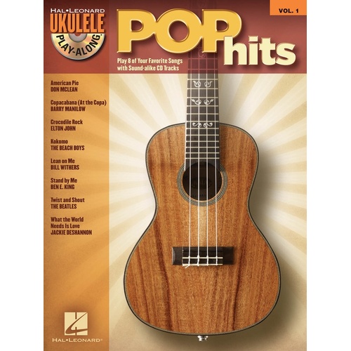 Pop Hits Ukulele Play Along Book/CD V1 (Softcover Book/CD)
