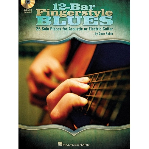 12-Bar Fingerstyle Blues Book with Online Audio - 25 Arrangements for Guitar