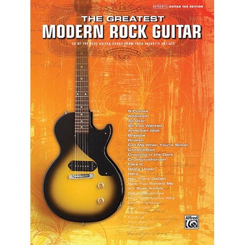 Greatest Modern Rock Guitar Guitar TAB (Softcover Book)