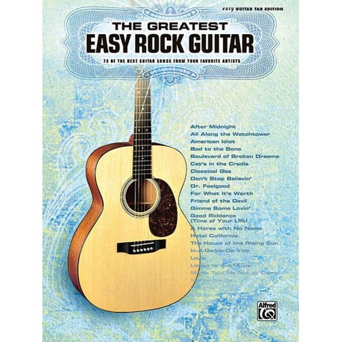 Greatest Easy Rock Guitar Guitar TAB (Softcover Book)