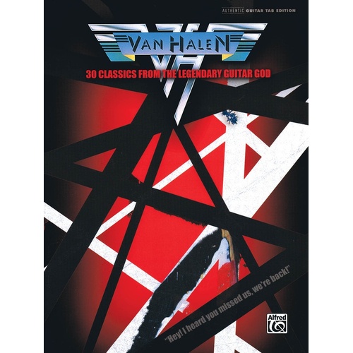 Van Halen - 30 Classics Guitar TAB Book, Greatest