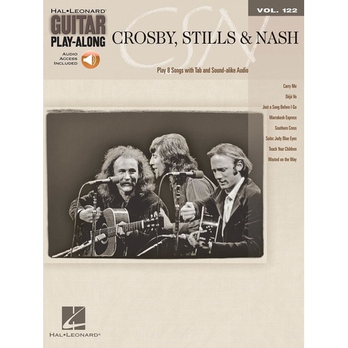 Crosby Stills & Nash Guitar Play-Along Book & CD V12