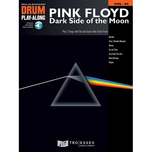 Dark Side of the Moon Drum Play-Along V24 BK/OLA by Hal Leonard