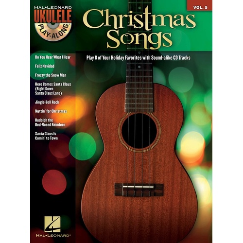 Christmas Songs Ukulele Play Along Book/CD V5 (Softcover Book/CD)