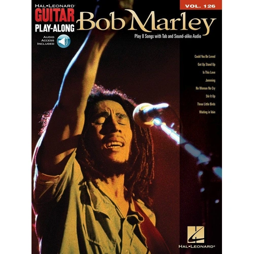 Bob Marley Guitar Play-Along V126 BK/OLA - 8 Songs, Standard Notation & TAB, Online Audio Access, Hal Leonard, 60 Pages