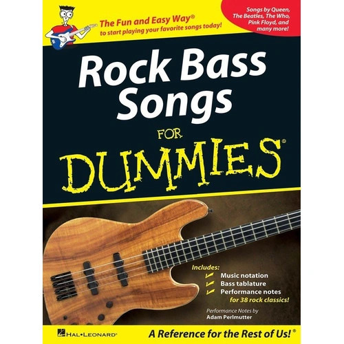 Rock Bass Songs for Dummies - Bass TAB Songbook, 256 Pages, Includes 38 Classic Rock Hits and Performance Notes