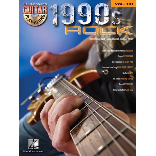 1990s Rock Guitar Play Along Book/CD V131 (Softcover Book/CD)