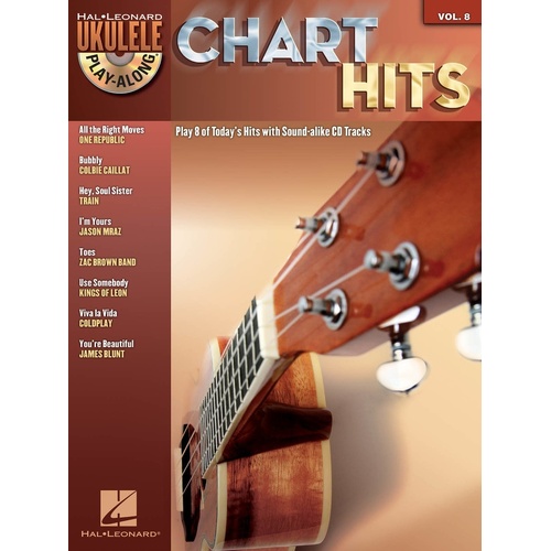 Chart Hits Ukulele Play Along Book/CD V8 (Softcover Book/CD)