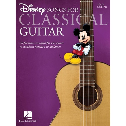 Disney Songs for Classical Guitar - Hal Leonard - 56 Pages - Guitar TAB