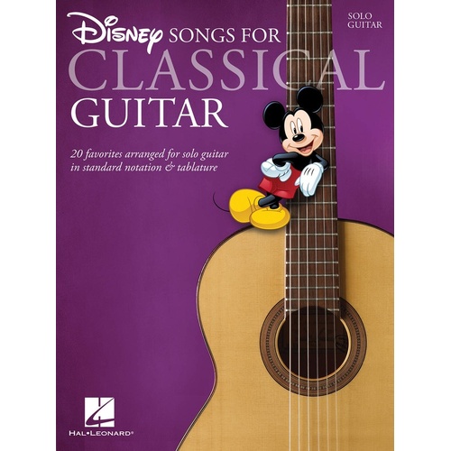 Disney Songs For Classical Guitar (Softcover Book)