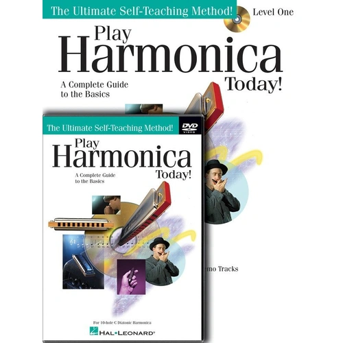 Play Harmonica Today Beginner Pack with Book, Online Audio & DVD Instruction