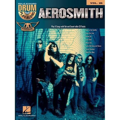 Aerosmith Drum Play Along Book/CD V26 (Softcover Book/CD)