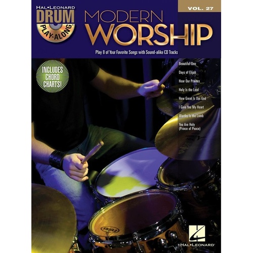Modern Worship Drum Play-Along V27 BK/OLA