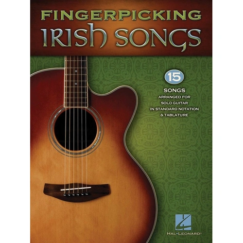 Fingerpicking Irish Songs Guitar Solos Songbook by Hal Leonard, 48 Pages, Arranged for Solo Guitar in Notes and Tab
