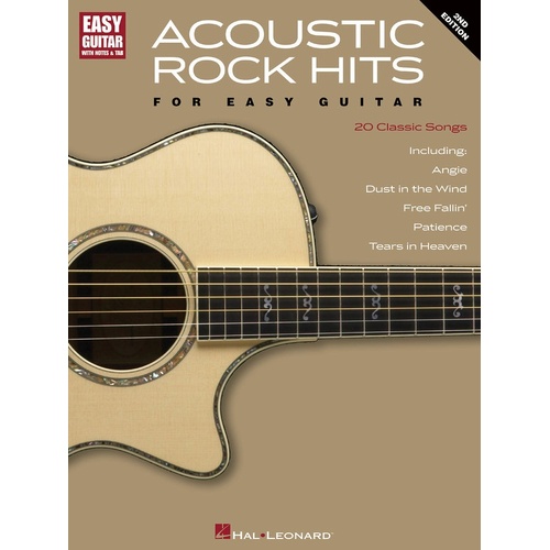 Acoustic Rock Hits For Easy Guitar 2nd Ed (Softcover Book)