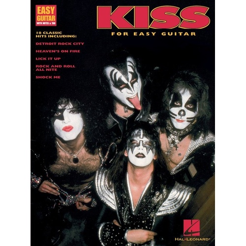 Kiss for Easy Guitar Notes & Tab Songbook
