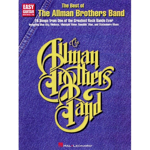 Best Of The Allman Brothers Band Easy Guitar (Softcover Book)