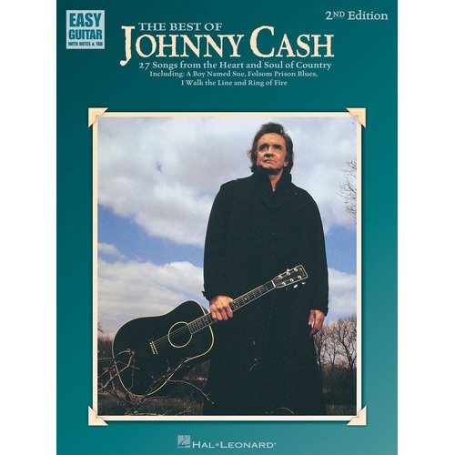 Best of Johnny Cash Easy Guitar Notes & Tab 2nd Edition