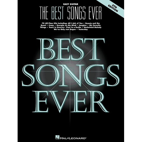 Best Songs Ever Easy Guitar 5th Edition (Softcover Book)