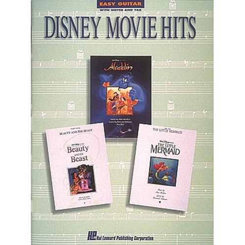 Disney Movie Hits Easy Guitar Notes and TAB (Softcover Book)