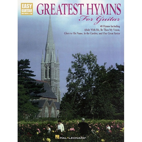Greatest Hymns For Easy Guitar Notes and TAB (Softcover Book)