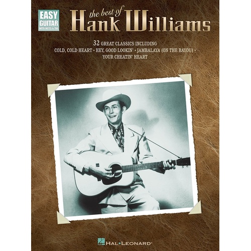 Best Of Hank Williams Easy Guitar (Softcover Book)