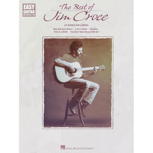 Best Of Jim Croce Easy Guitar Notes and TAB (Softcover Book)