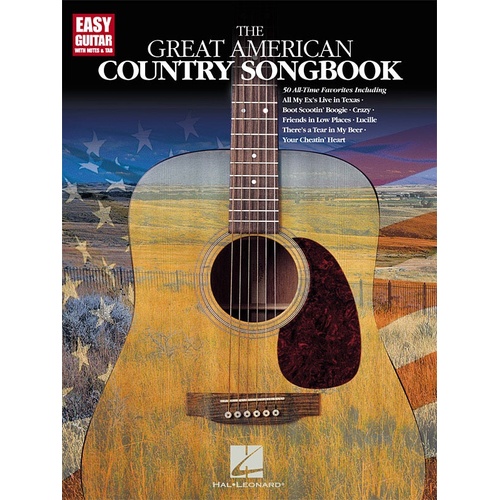 Great American Country Songbook Easy Guitar Notes TAB (Softcover Book)