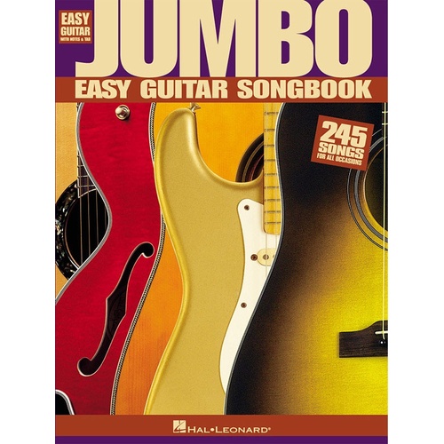 Jumbo Easy Guitar Songbook Notes and TAB (Softcover Book)