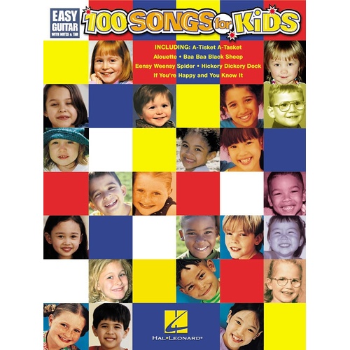 100 Songs For Kids Easy Guitar Notes And TAB Guitar (Softcover Book)