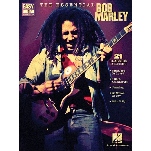 Essential Bob Marley Easy Guitar Notes and TAB (Softcover Book)