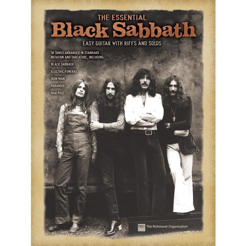 Essential Black Sabbath Easy Guitar TAB Guitar (Softcover Book)