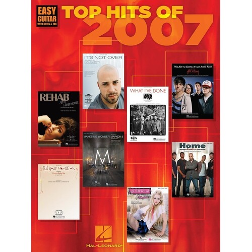Top Hits Of 2007 Easy Guitar Notes TAB (Softcover Book)