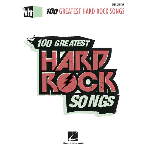 100 Greatest Hard Rock Songs Easy Guitar Vh1 (Softcover Book)