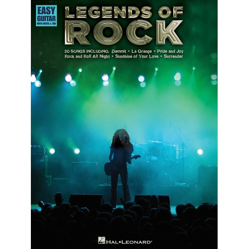 Legends Of Rock Easy Guitar Notes And TAB (Softcover Book)