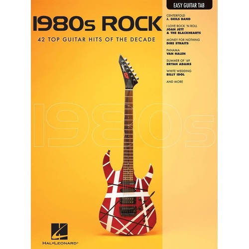 1980s Rock Easy Guitar Notes & TAB Songbook