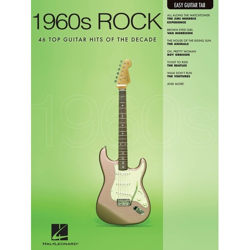 1960s Rock Easy Guitar Notes and TAB (Softcover Book)