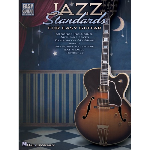 Jazz Standards For Easy Guitar Notes And TAB (Softcover Book)