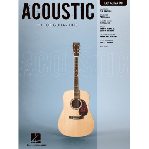 Acoustic Easy Guitar Easy Guitar Notes and TAB (Softcover Book)